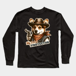 Corgi Cowboy Long Sleeve T-Shirt